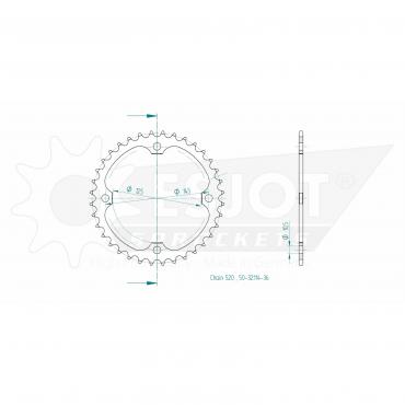 ESJOT  Sprocket 36 Z