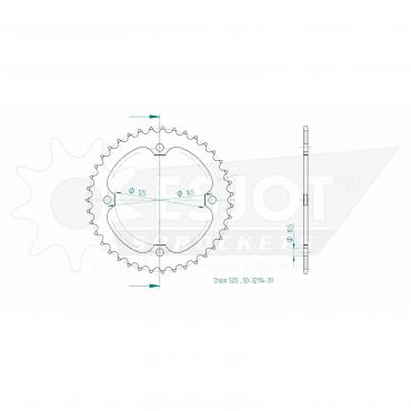 ESJOT  Sprocket 39 Z