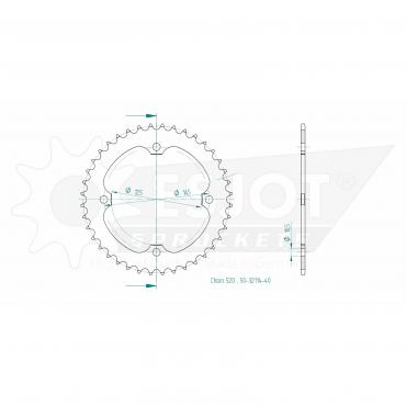 ESJOT  Sprocket 40 Z