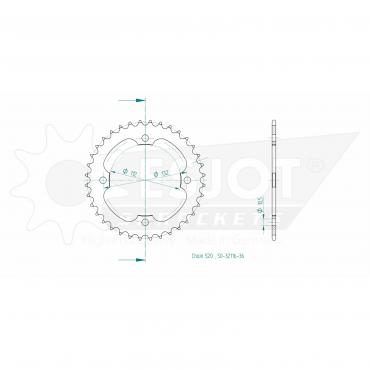 ESJOT  Sprocket 36 Z