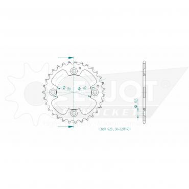 ESJOT  Sprocket 31 Z
