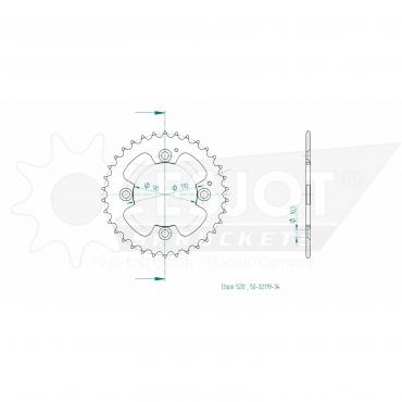 ESJOT  Sprocket 34 Z