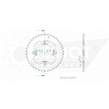 ESJOT  Sprocket 38 Z