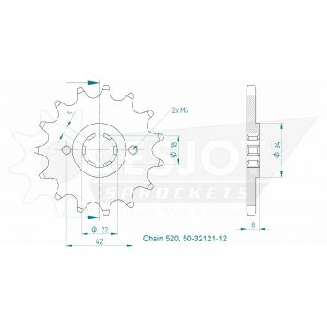 ESJOT Front Sprocket 15 Z