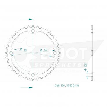 ESJOT  Sprocket 36 Z