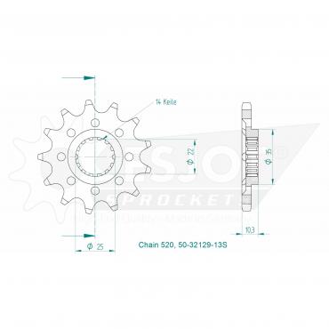 ESJOT Front Sprocket 13S Z