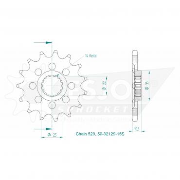 ESJOT Front Sprocket 15S Z