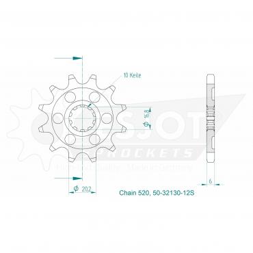 ESJOT Front Sprocket 12S Z