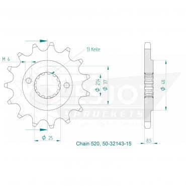 ESJOT Front Sprocket 15 Z