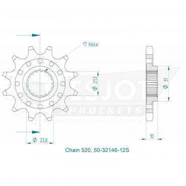 ESJOT Front Sprocket 12S Z