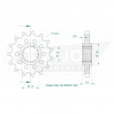 ESJOT Front Sprocket 15S Z