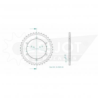 ESJOT  Sprocket 38 Z