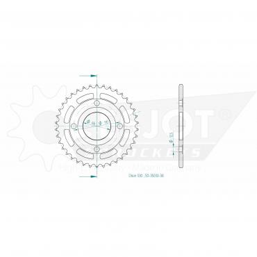 ESJOT  Sprocket 38 Z