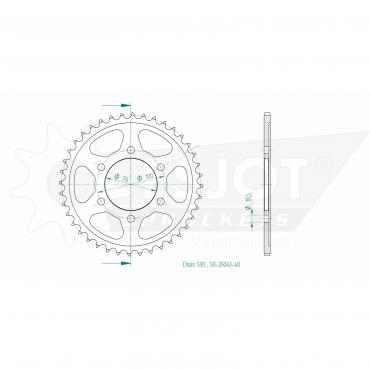ESJOT  Sprocket 40 Z