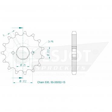 ESJOT Front Sprocket 15 Z
