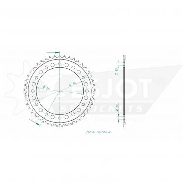 ESJOT  Sprocket 45 Z