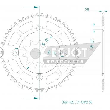 ESJOT  Alu-Sprocket 50 Z
