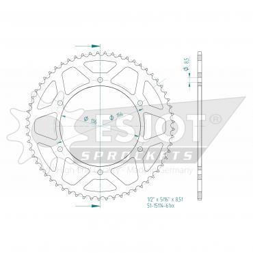 ESJOT  Alu-Sprocket BP Z