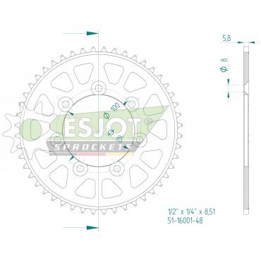 ESJOT  Alu-Sprocket 48 Z