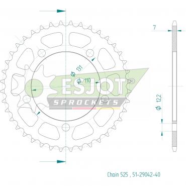 ESJOT  Alu-Sprocket 40 Z