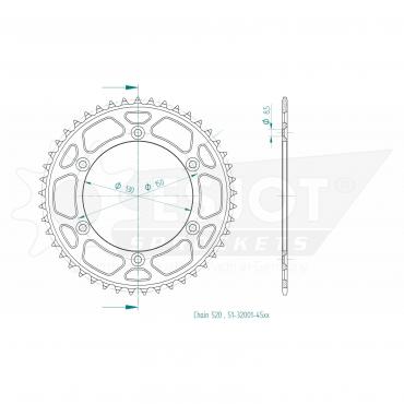 ESJOT  Alu-Sprocket 45 Z