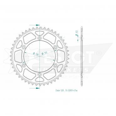 ESJOT  Alu-Sprocket 47 Z