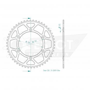 ESJOT  Alu-Sprocket 50 Z