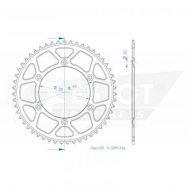 ESJOT  Alu-Sprocket 51 Z