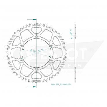 ESJOT  Alu-Sprocket 52 Z