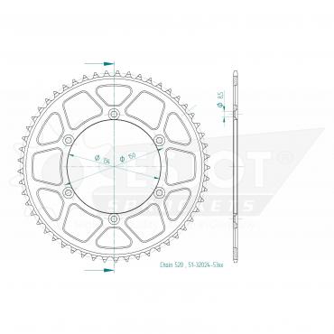 ESJOT  Alu-Sprocket 53 Z