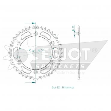 ESJOT  Alu-Sprocket 42 Z