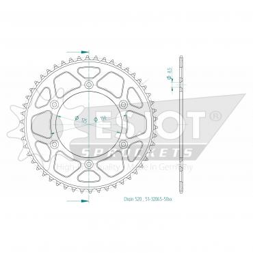 ESJOT  Alu-Sprocket 50 Z