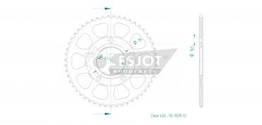 ESJOT Sprocket steel 51 Z