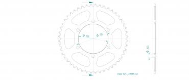 ESJOT Sprocket steel 48 Z