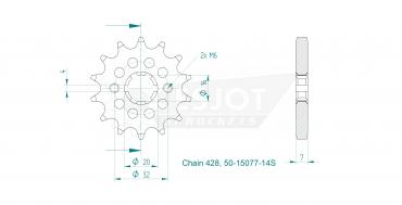 ESJOT Ritzel(428) 14 Z S