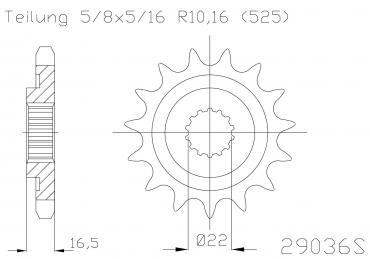 ESJOT Ritzel 14 Z S