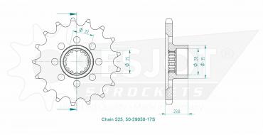 ESJOT Ritzel 17 Z S