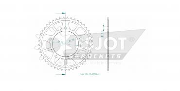 ESJOT Sprocket steel 45 Z