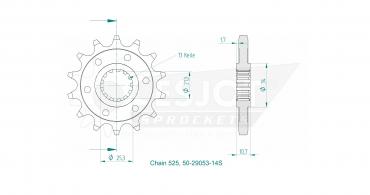 ESJOT Ritzel 14 Z S