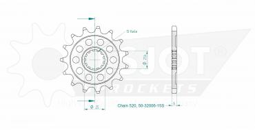 ESJOT Ritzel 15 Z Sport