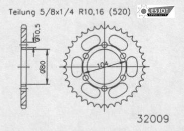 Esjot Kettenrad 54 Z