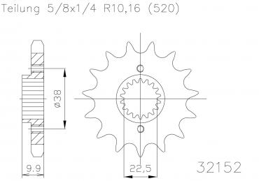 ESJOT Ritzel 15 Z S