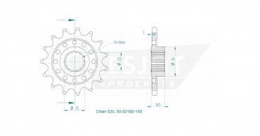 ESJOT Ritzel 15 Z S