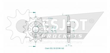 ESJOT Ritzel 14 Z Sport