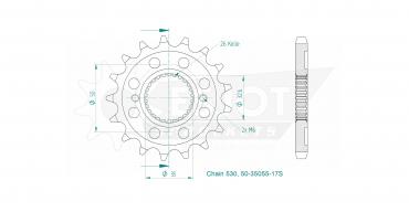 ESJOT Ritzel 17 Z Sport