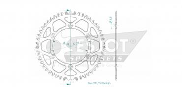 Alu-KR Husquarna/Beta/Sherco 51 Z