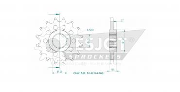 ESJOT Ritzel 16 Z Sport