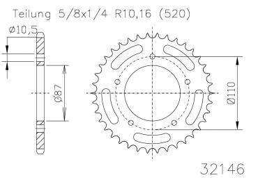 ESJOT Kettenrad 46 Z