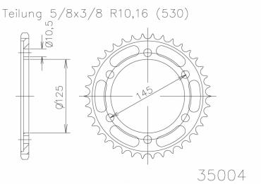 ESJOT sprocket 45 Z