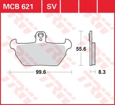 TRW Scheibenbremsbelag MCB621